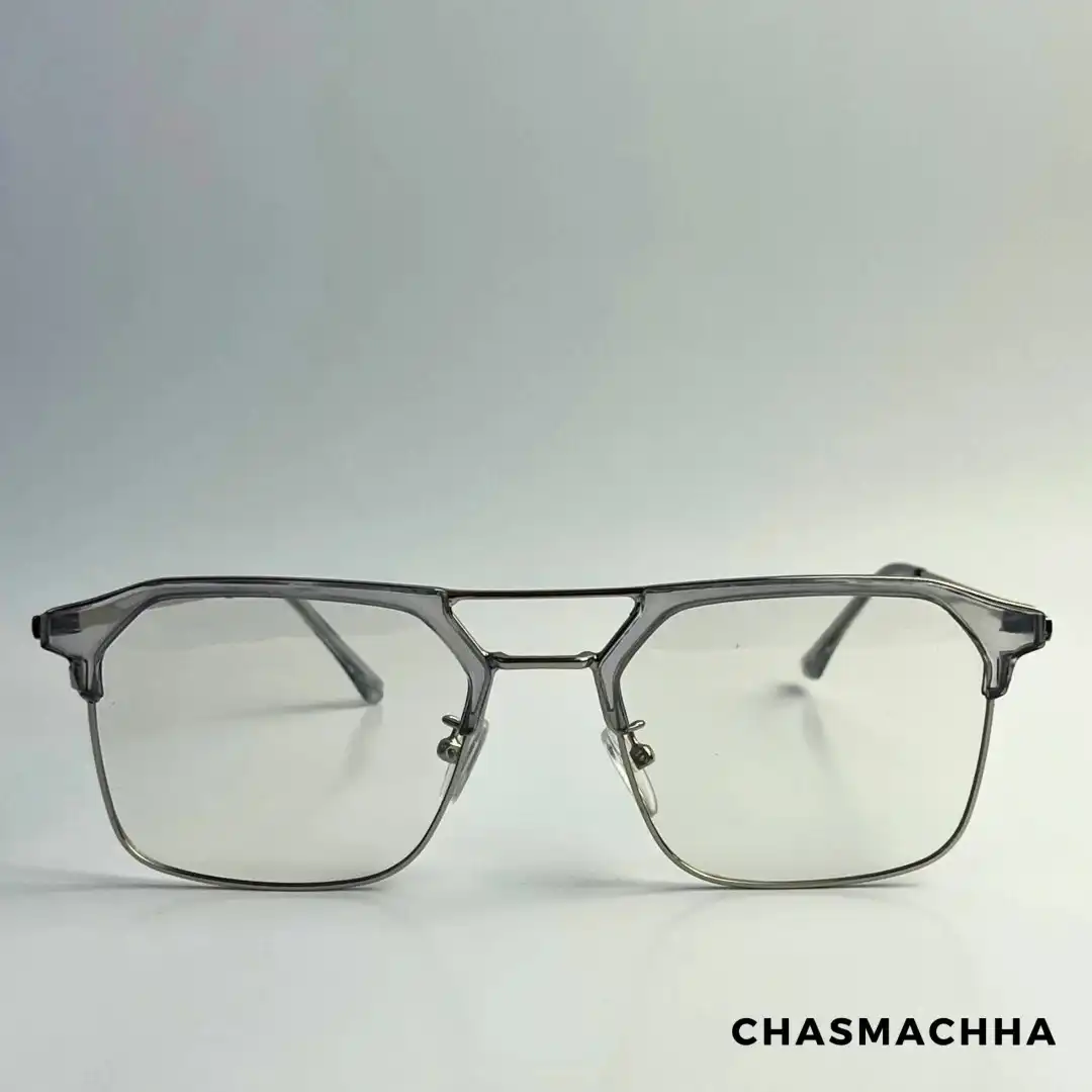 Product image of Photochromic Color Changing Lens Metal Transparent Square