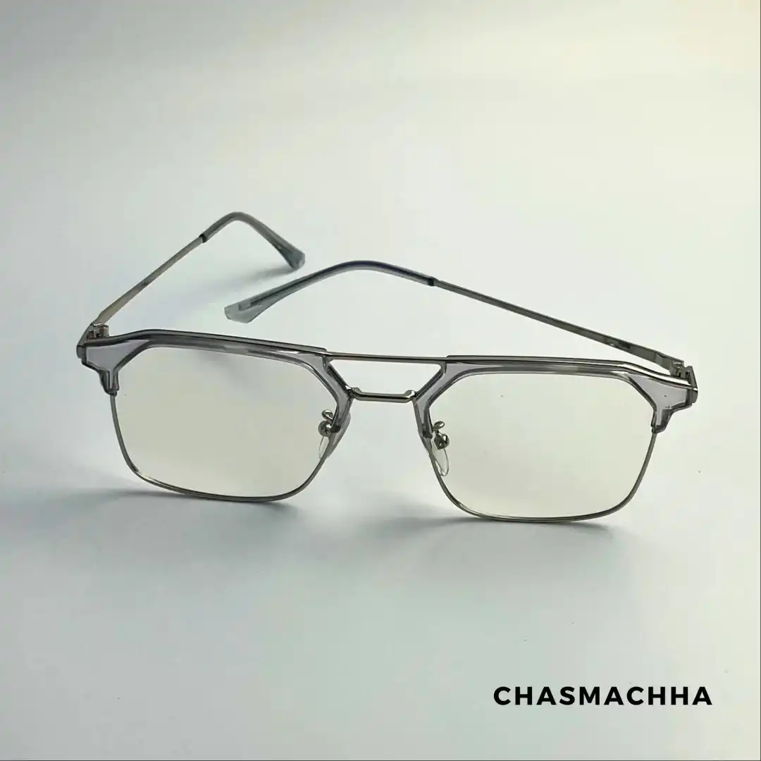 Product image of Photochromic Color Changing Lens Metal Transparent Square