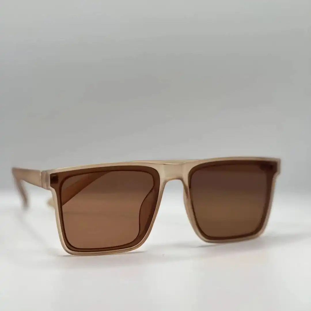 Product image of Oversized Transparent Orange with Brown Lens