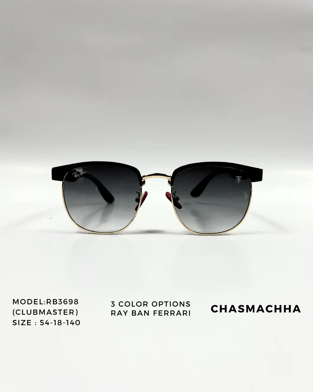 Product image of Rayban  Ferrari Clubmaster RB3698 Sunglasses
