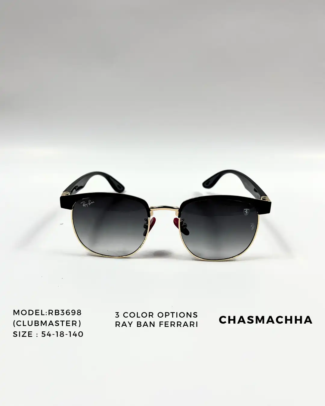 Product image of Rayban  Ferrari Clubmaster RB3698 Sunglasses