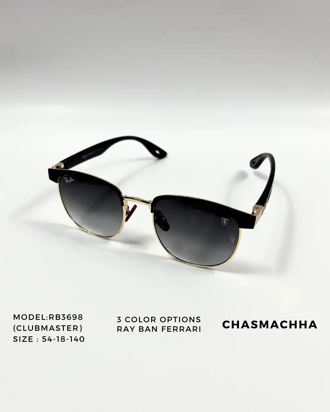 Product image of Rayban  Ferrari Clubmaster RB3698 Sunglasses