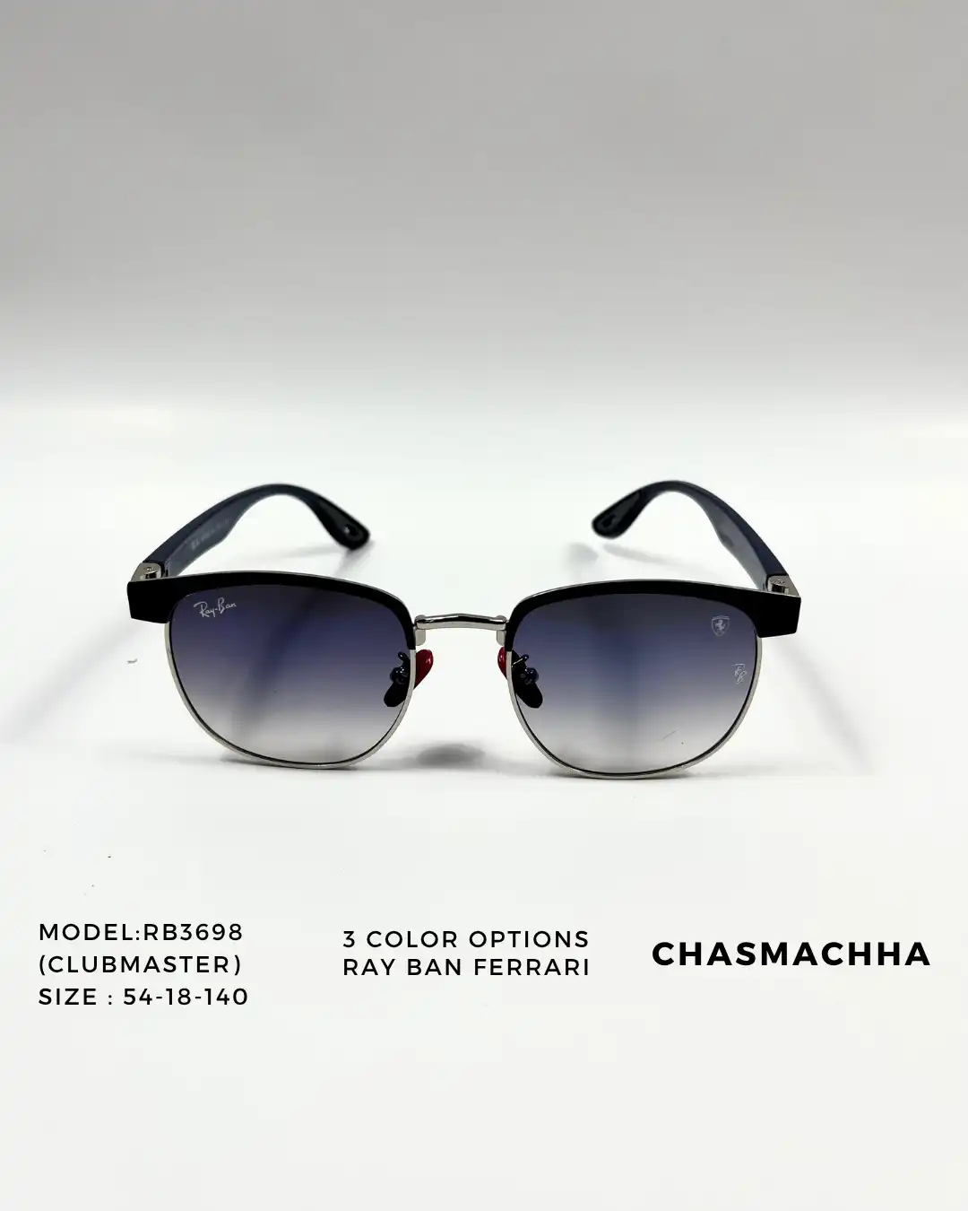 Product image of Rayban  Ferrari Clubmaster RB3698 Sunglasses