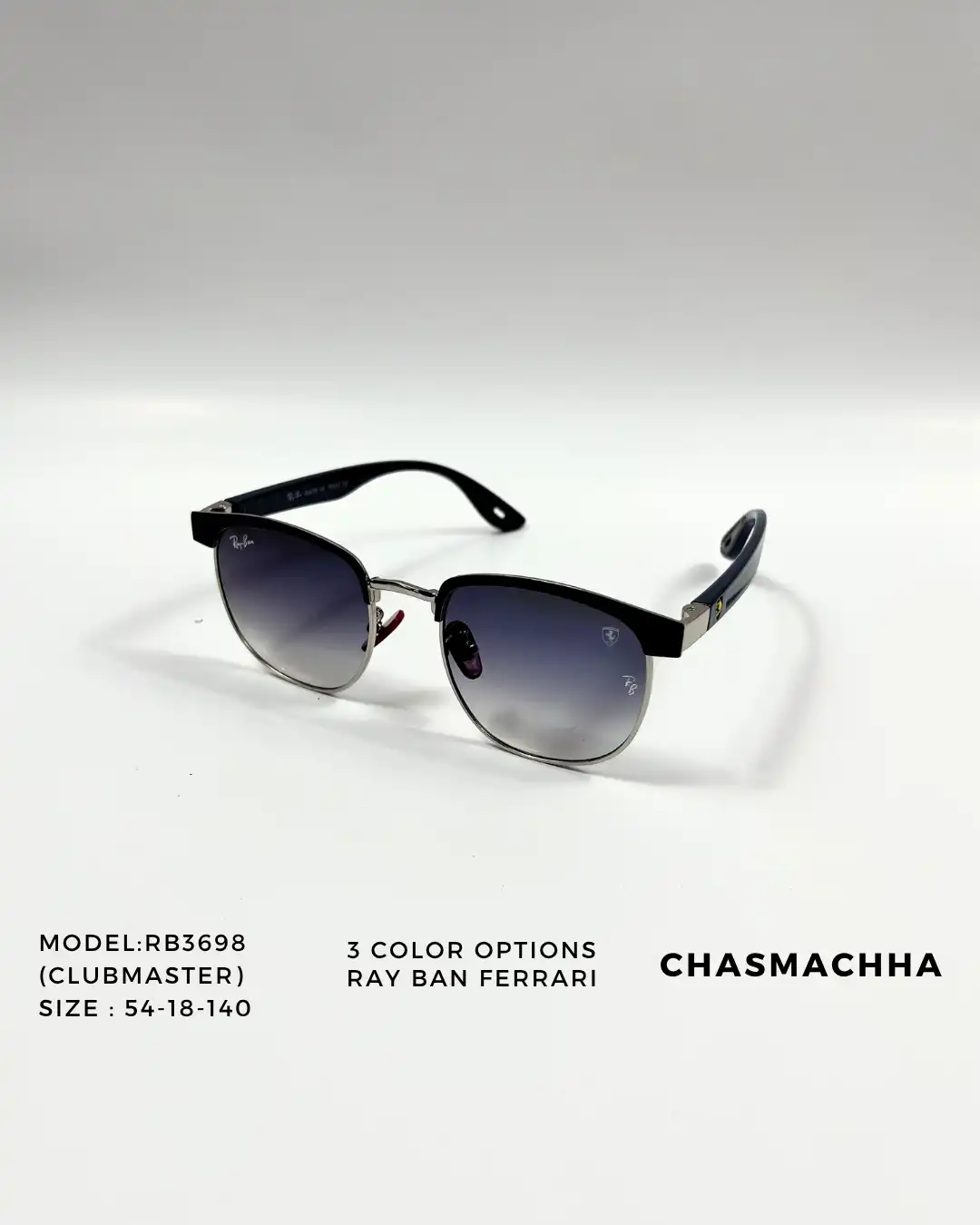 Product image of Rayban  Ferrari Clubmaster RB3698 Sunglasses