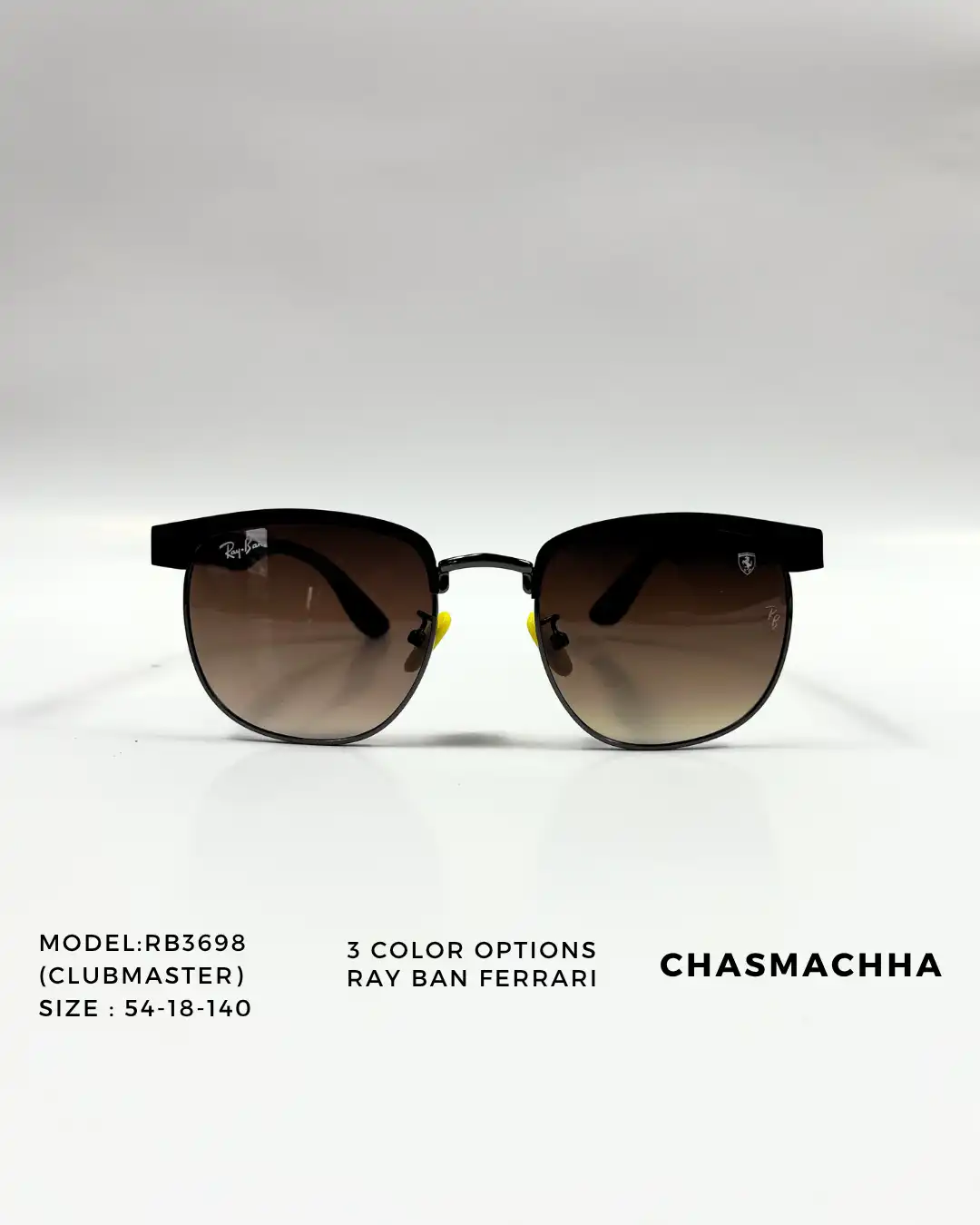 Product image of Rayban  Ferrari Clubmaster RB3698 Sunglasses