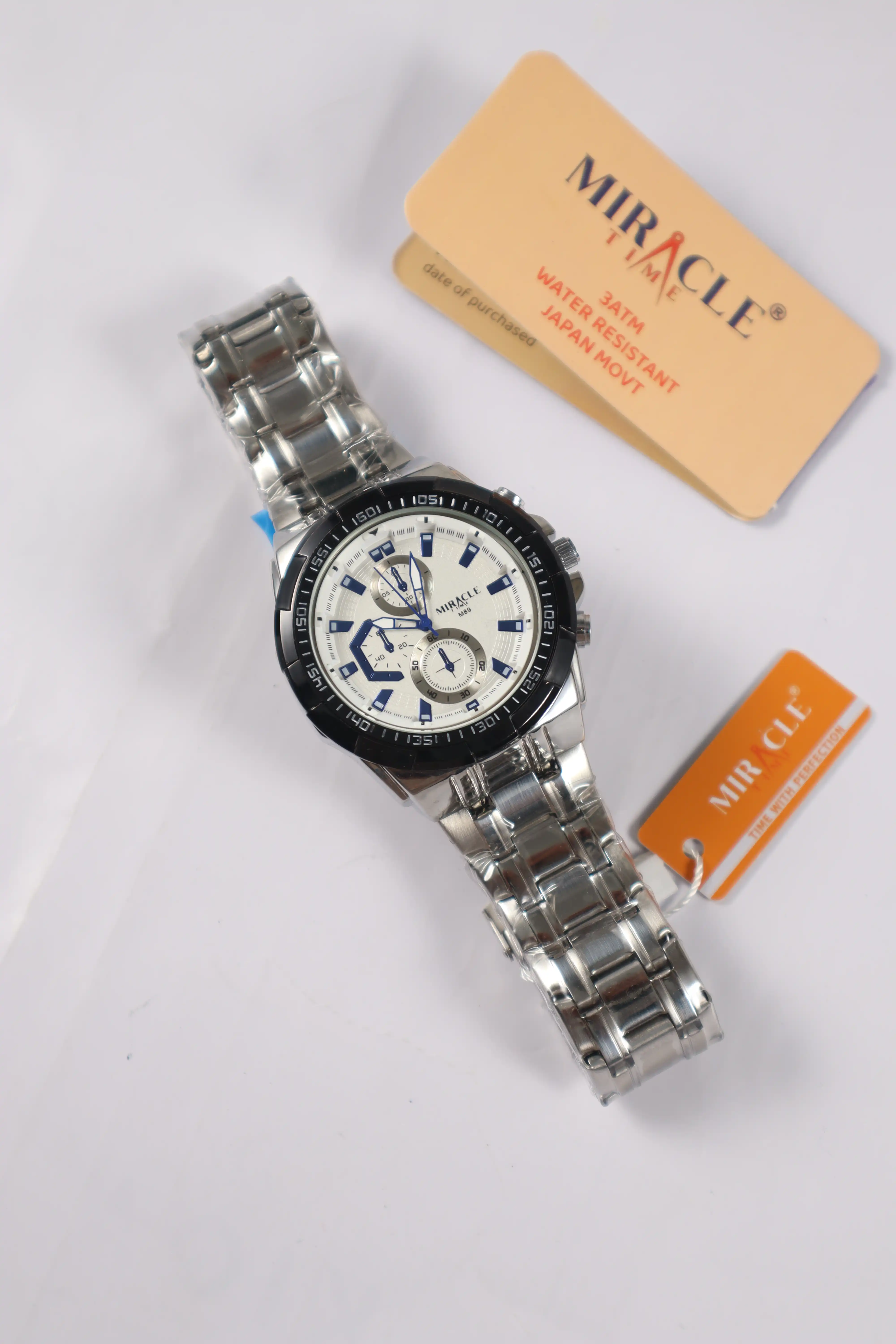 Product image of Miracle Time Gents Heavy Chain Watch Full Steel colour