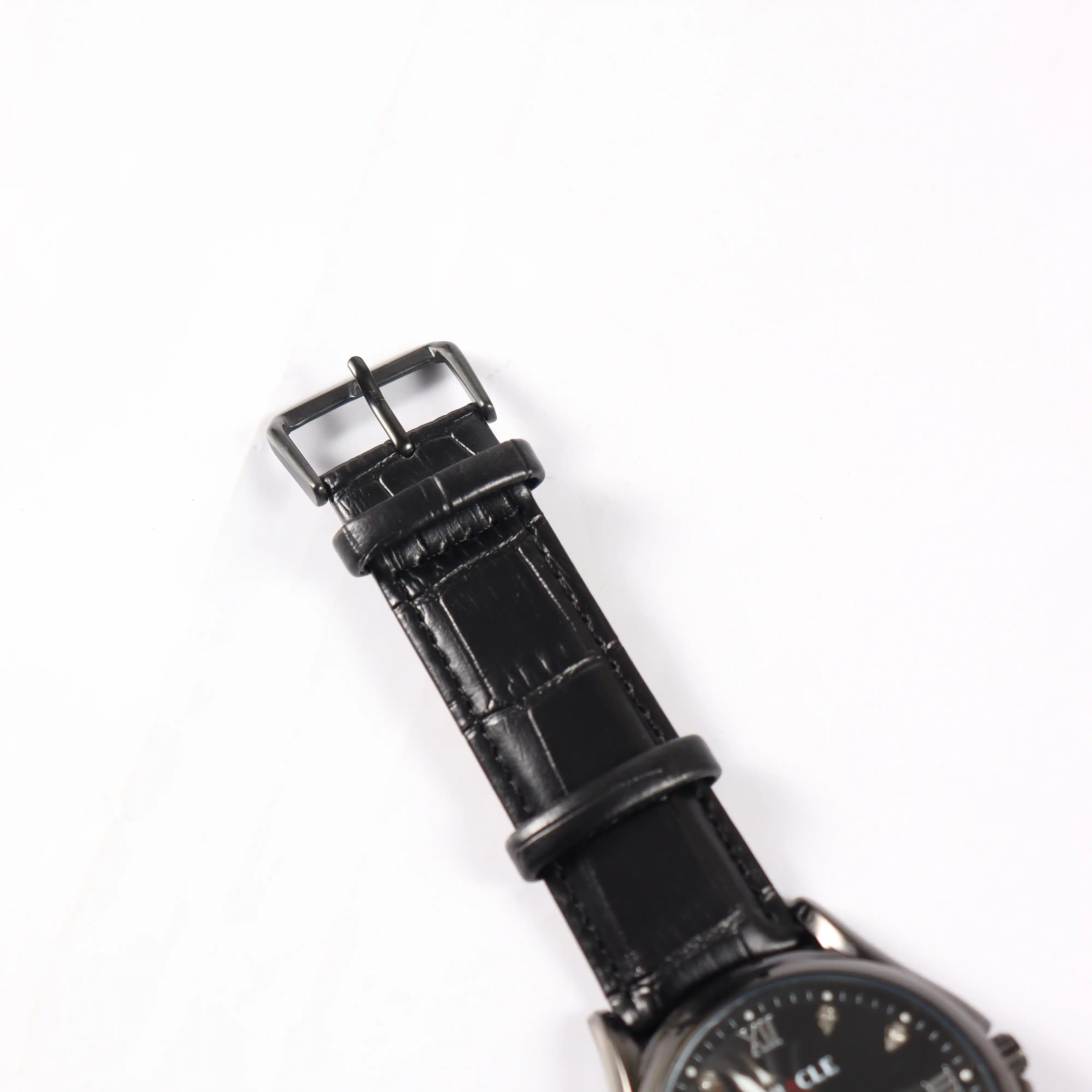 Product image of Miracle Time M041 Black Leather Black Dial Belt 3 ATM Water Resistance  Watch