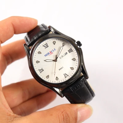 Miracle Time M041 Black Leather...