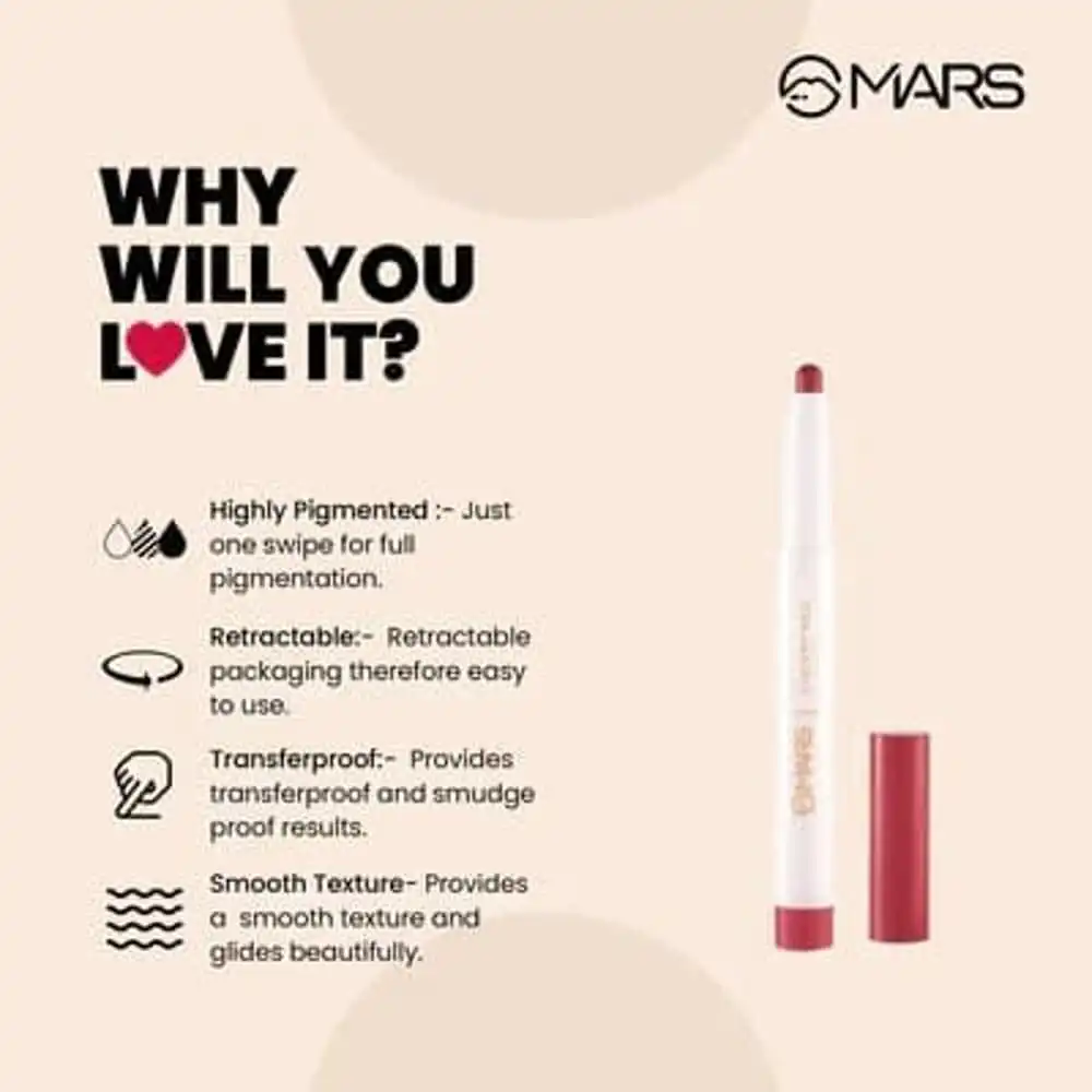 Product image of Mars Retractable Lip Crayon | Poppins