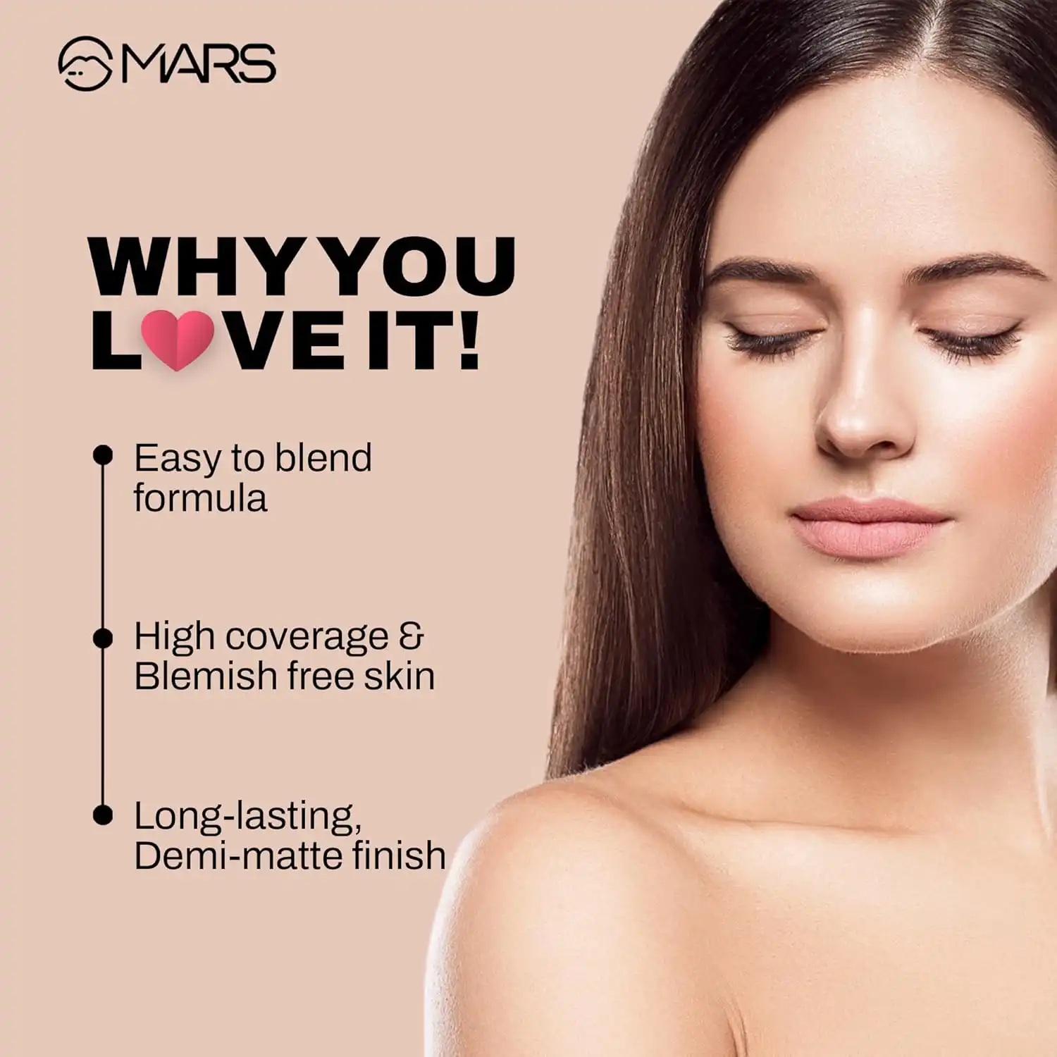 Product image of Mars Foundation | High Coverage Formula
