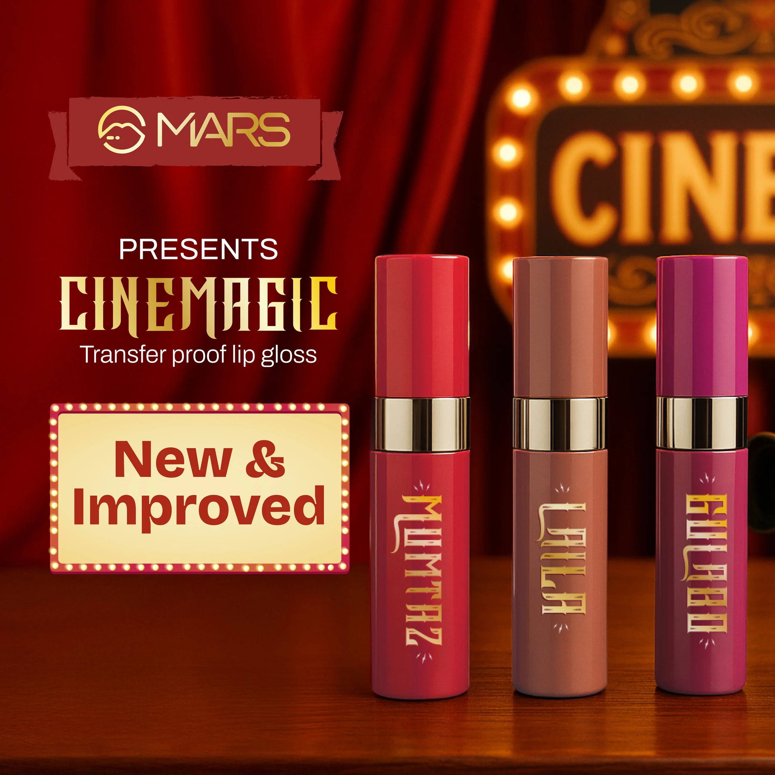 Product image of Mars CineMagic | Non Transfer Lip Gloss