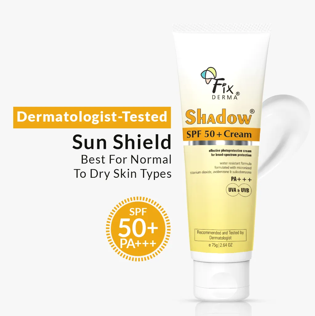 Product image of Fixderma Shadow Sunscreen SPF 50 + Cream | Broad-Spectrum SPF 50+ Protection for Dry Skin