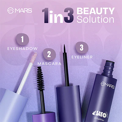 Product image of Mars TRIO Treat,  eyeliner, mascara, and eyeshadow for a complete eye transformation