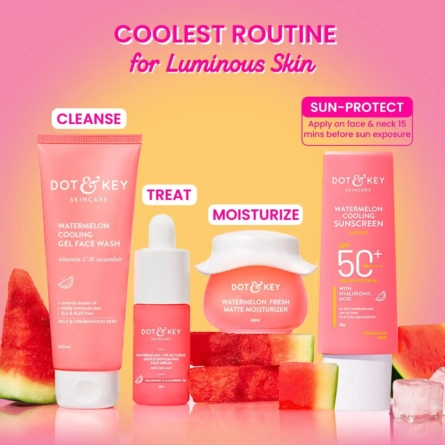 Product image of Dot & Key Watermelon Cooling Sunscreen SPF 50+ PA++++