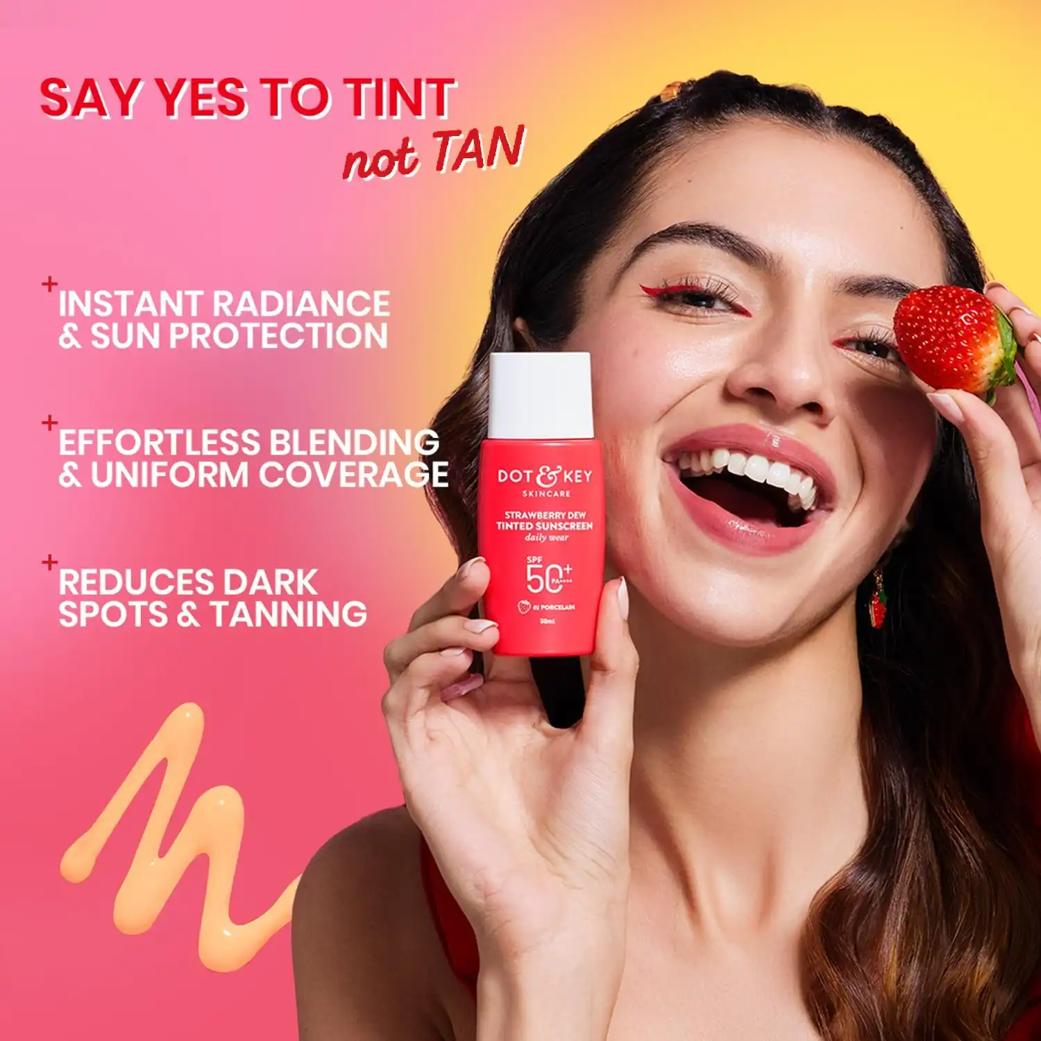 Product image of Dot & Key Strawberry Dew Tinted Sunscreen SPF 50+ Pa++++