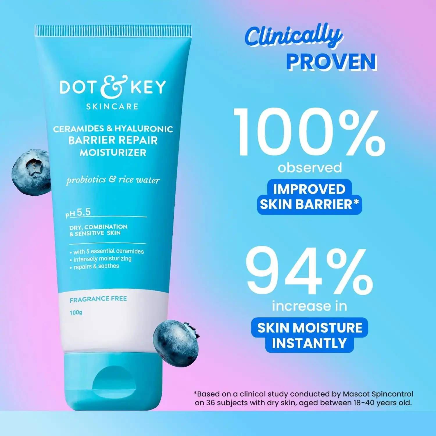 Product image of Dot & Key Ceramides Moisturizer with Hyaluronic for Intense Moisturizing and Skin Strengthening