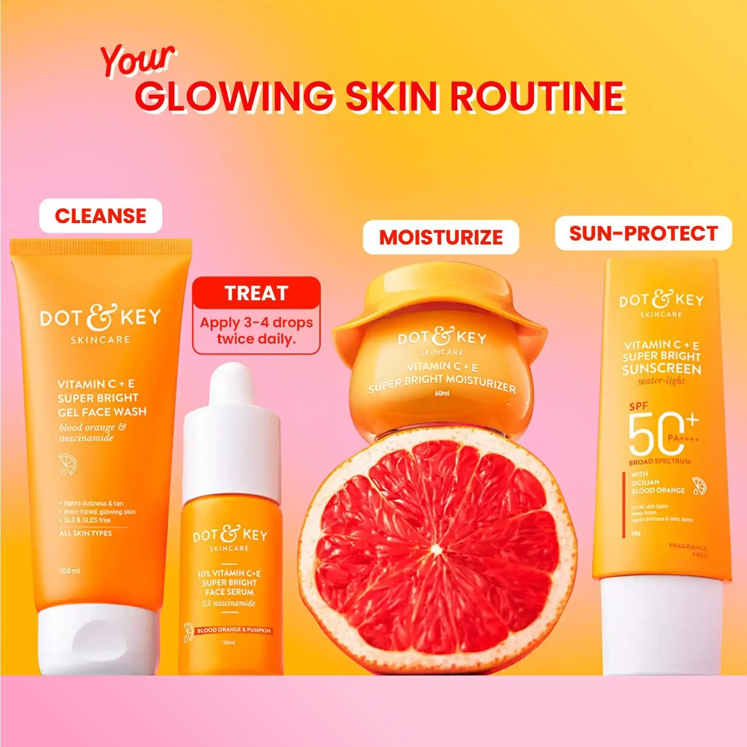 Product image of DOT & KEY 10% Vitamin C + E Serum with 5% Niacinamide,for Glowing Skin,Fades Dark Spots & Hyperpigmentation
