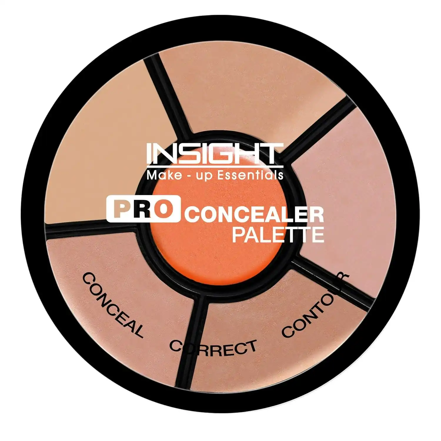 Product image of INSIGHT Pro Concealer Palette – Shade Concealer | Makeup Wheel for Face  | 3-in-1 Conceal, Contour & Correct | Full Coverage | 15gm