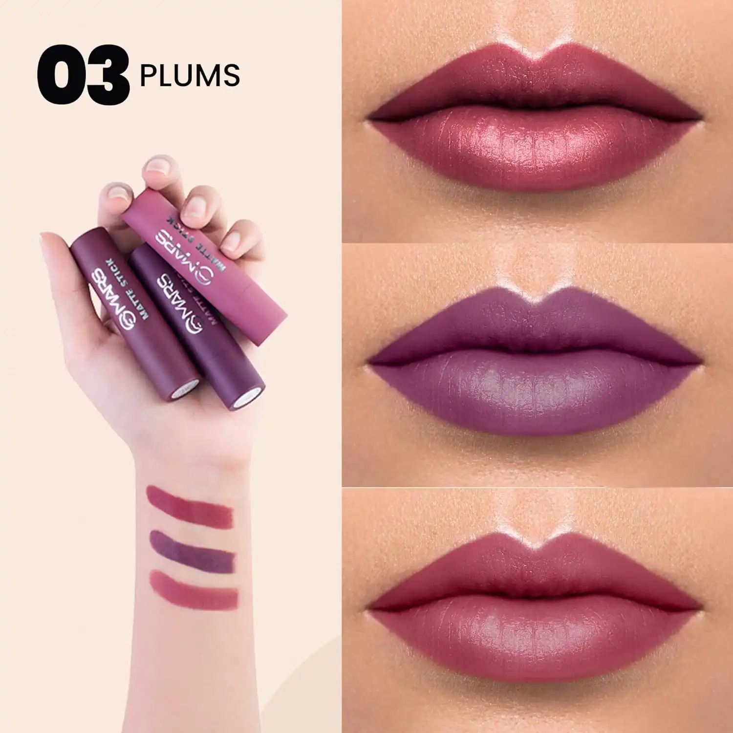 Product image of Mars Matte Lipsticks Box | Set of 3
