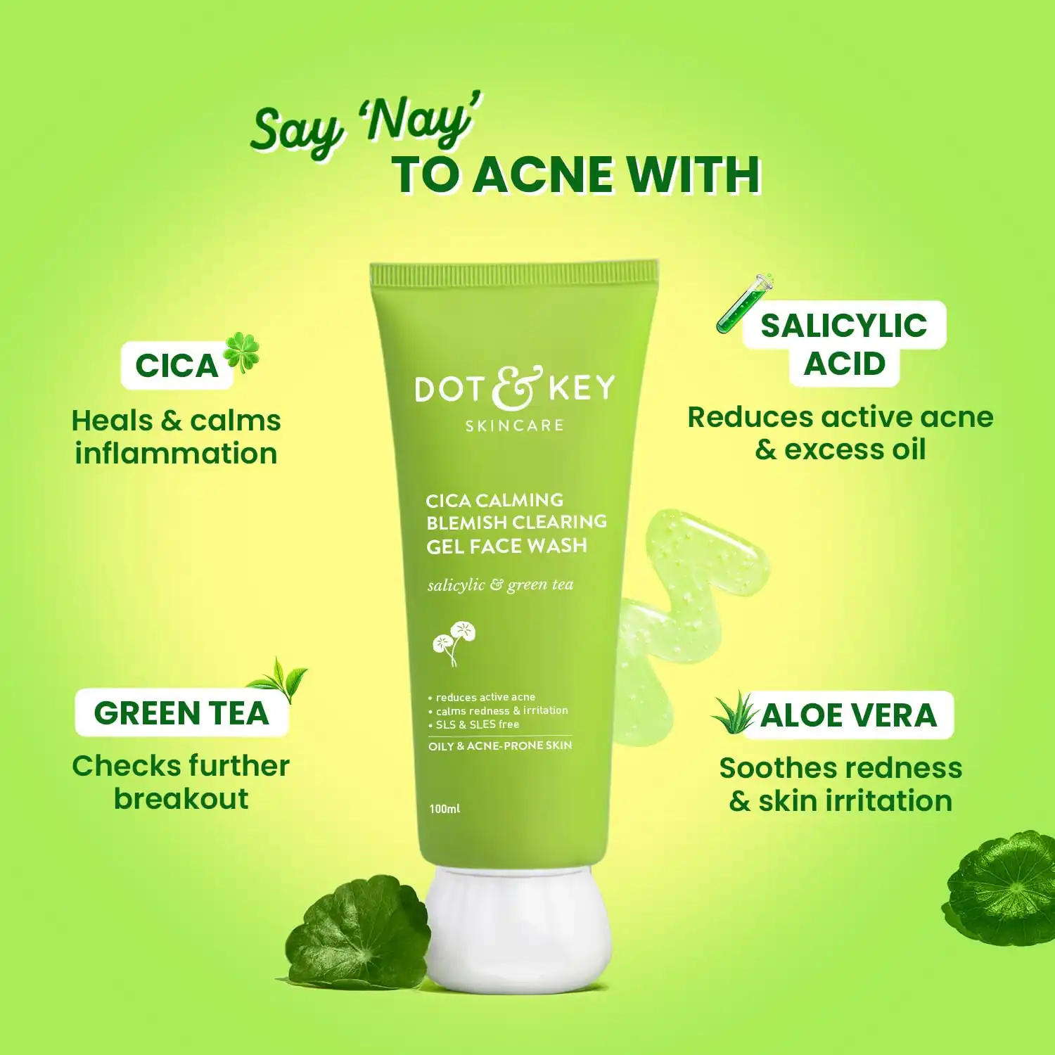Product image of Dot & Key Cica + Salicylic Acid Face Wash for Oily Skin