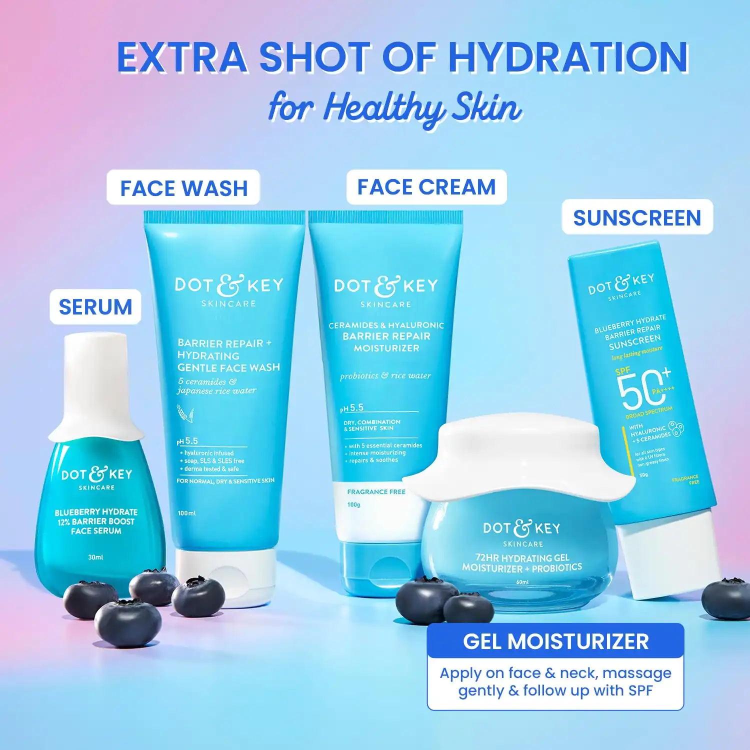 Product image of Dot & Key 72HR Hydrating Gel Moisturizer + Probiotics