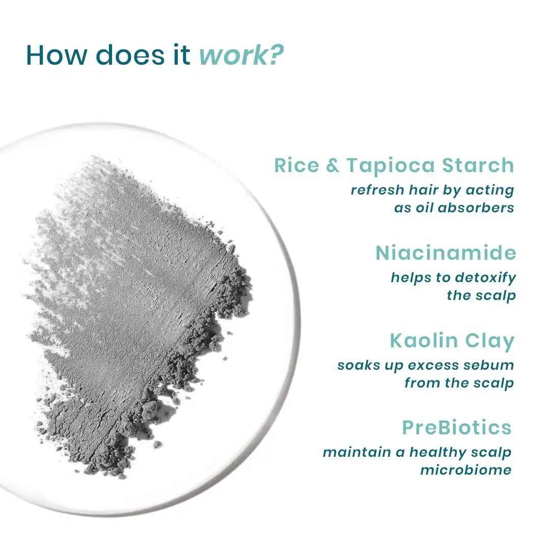 Product image of WishCare Air Powder Dry Shampoo | Absorbs Excess Oil and Adds Instant Volume to Hair | 10gm