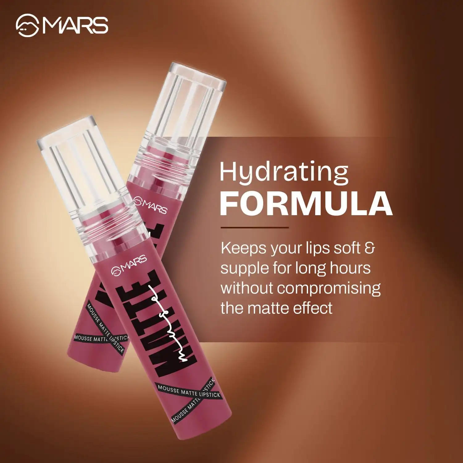 Product image of MARS Matte Muse Mousse Lipstick  with Doe-Foot Applicator