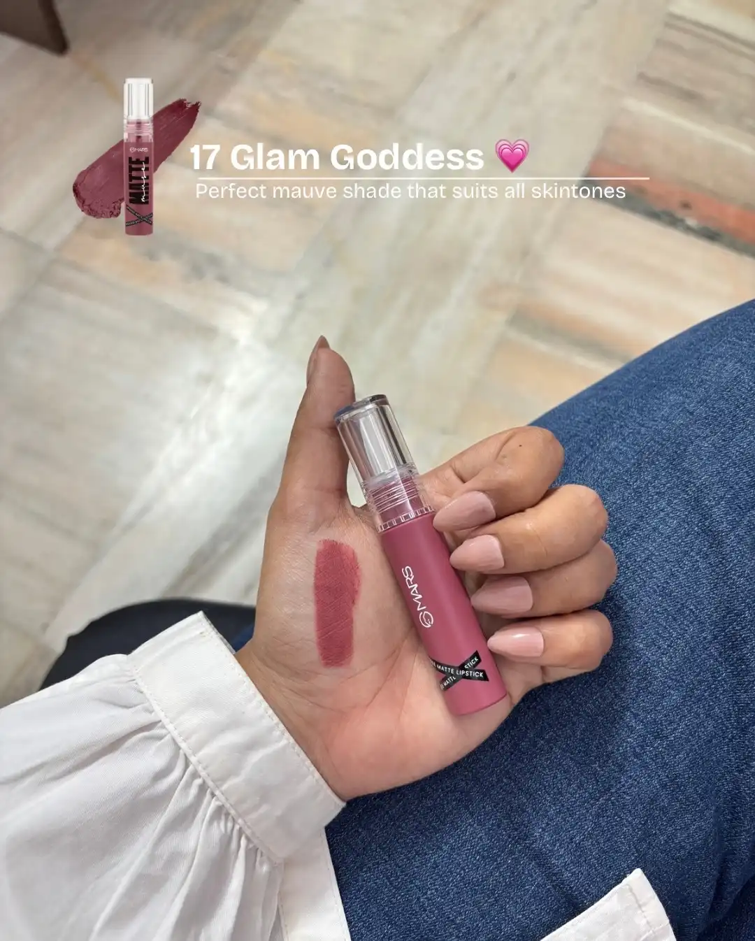 Product image of MARS Matte Muse Mousse Lipstick  with Doe-Foot Applicator