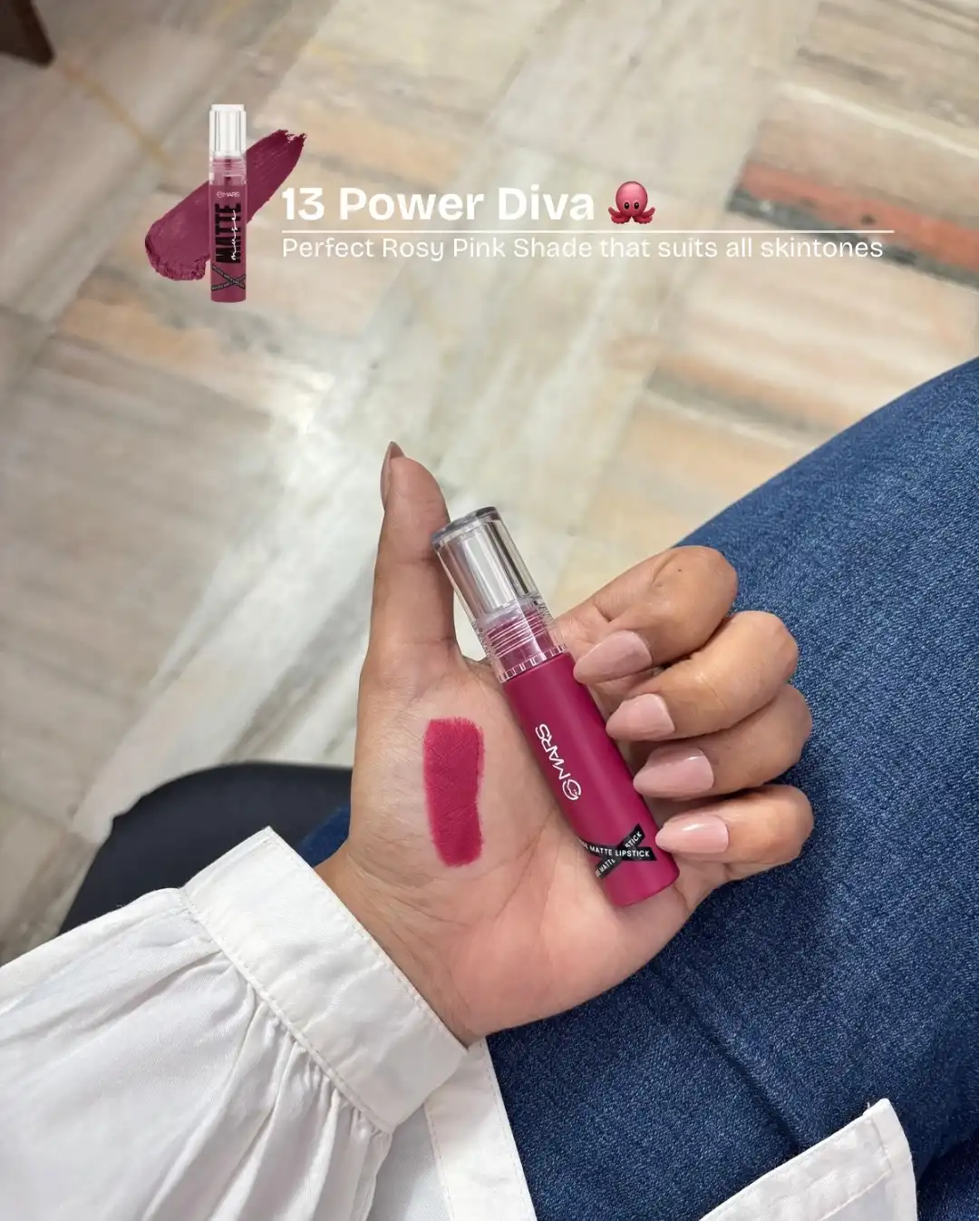 Product image of MARS Matte Muse Mousse Lipstick  with Doe-Foot Applicator