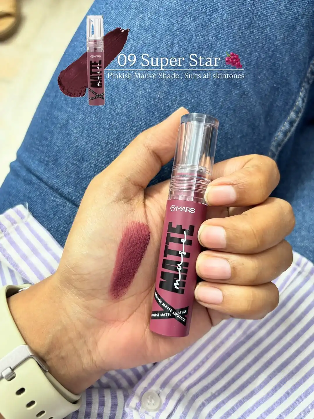 Product image of MARS Matte Muse Mousse Lipstick  with Doe-Foot Applicator