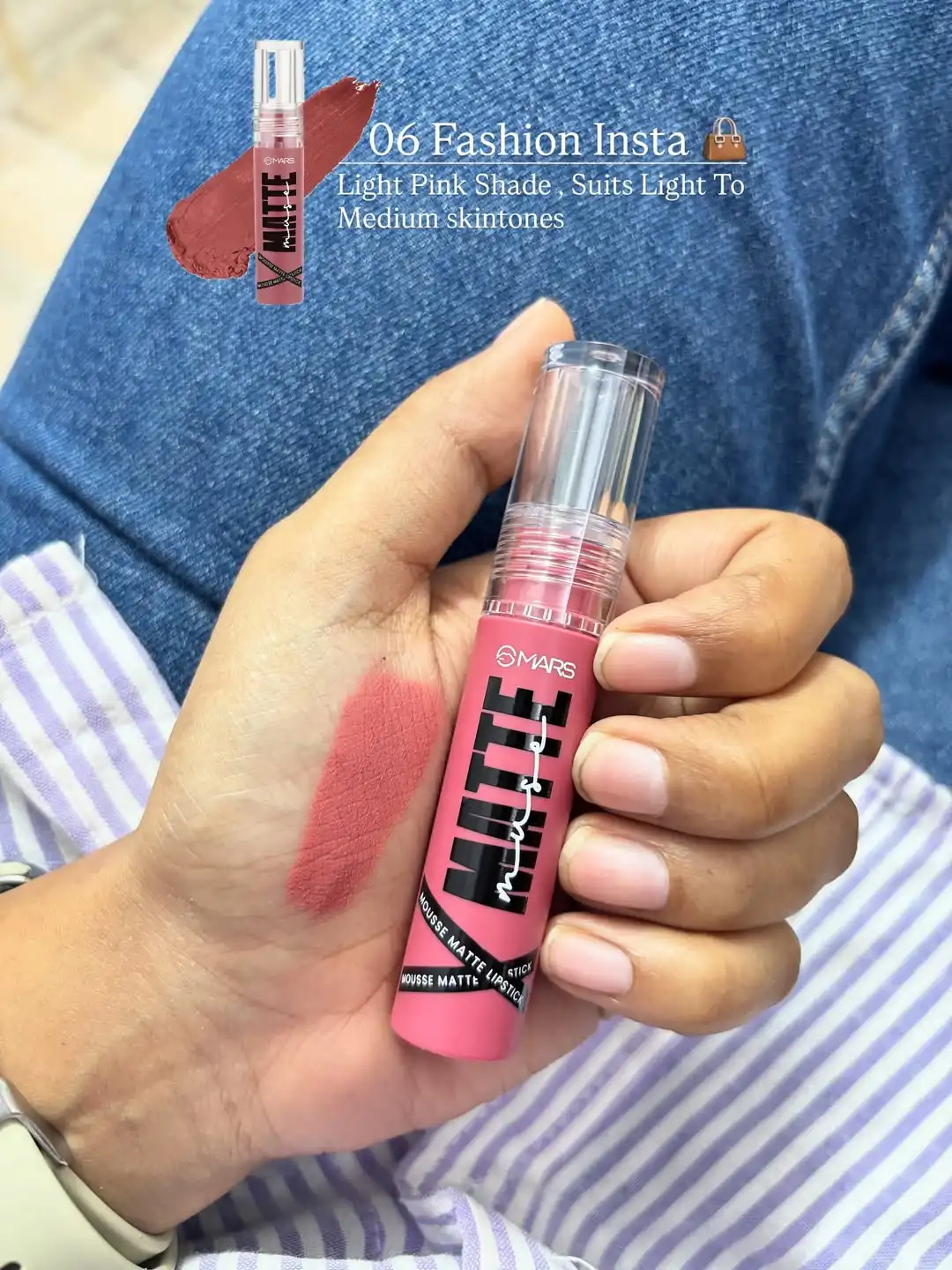 Product image of MARS Matte Muse Mousse Lipstick  with Doe-Foot Applicator