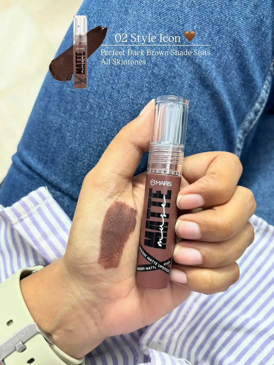 Product image of MARS Matte Muse Mousse Lipstick  with Doe-Foot Applicator