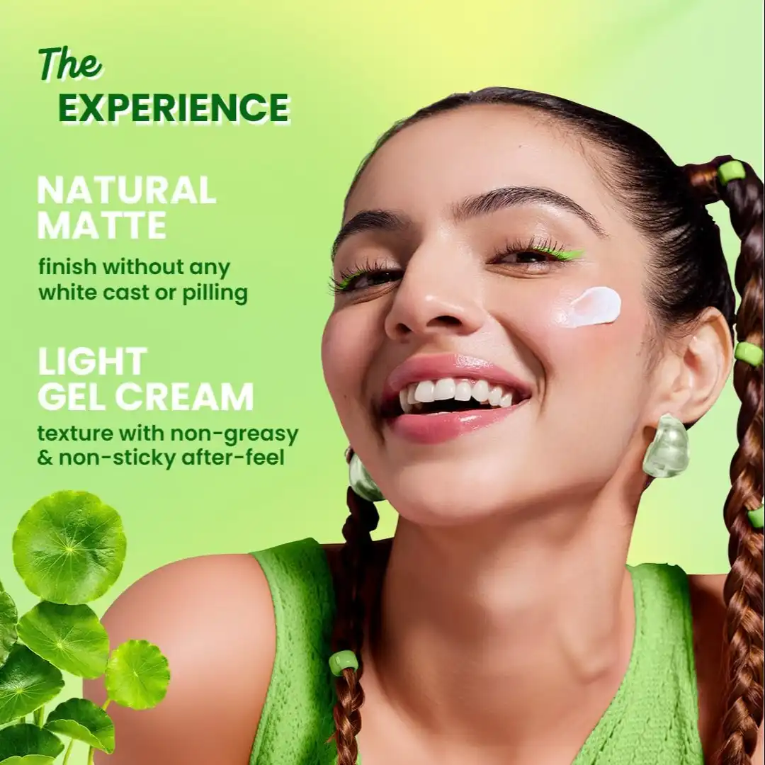 Product image of Dot & Key CICA Calming Mattifying Sunscreen SPF 50 PA++++ In-Vivo Tested | For Oily Acne Prone & Sensitive Skin | UVA/UVB Protection | No White Cast, Ultra Light, Fragrance Free & Quick Absorbing | 80g
