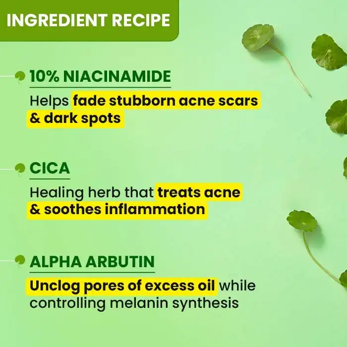 Product image of Dot & Key 10% Niacinamide + Cica Serum | Reduces Acne & Dark Spots | Niacinamide Serum | Controls Excess Oil, Quick Absorbing, & Lightweight | For Oily, Acne Prone & Sensitive Skin |