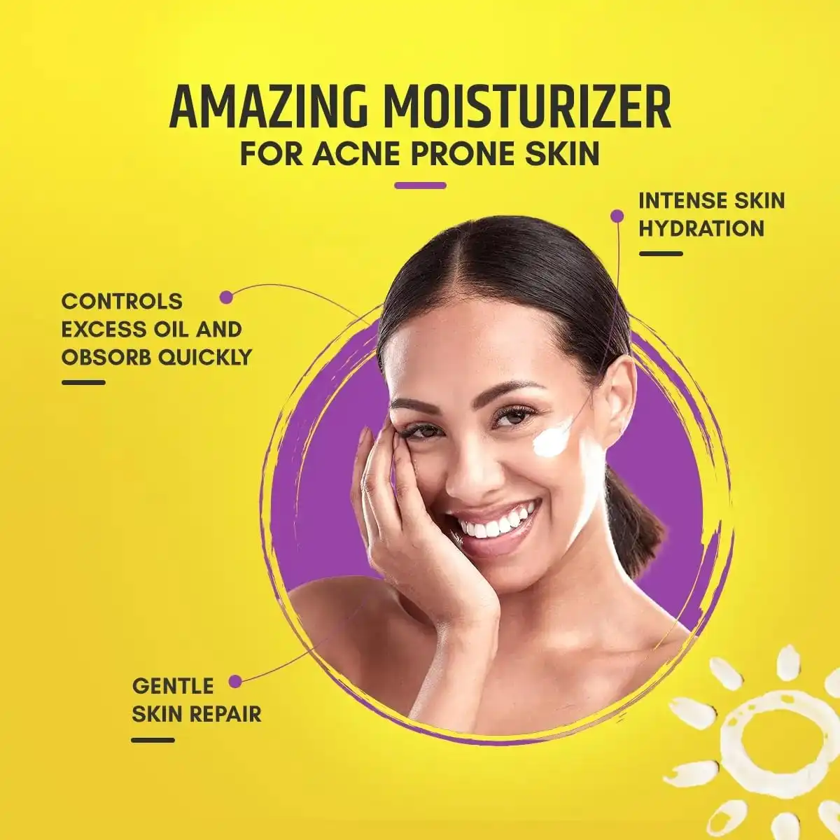 Product image of AcMist Face Moisturizing Cream Gel for Acne Prone & Oily Skin | Enriched with Vitamin E, Aloe Vera & Squalane | Oil-free, Non Comedogenic & Quick Absorbing Formulation | For All Skin Types - 100 GM
