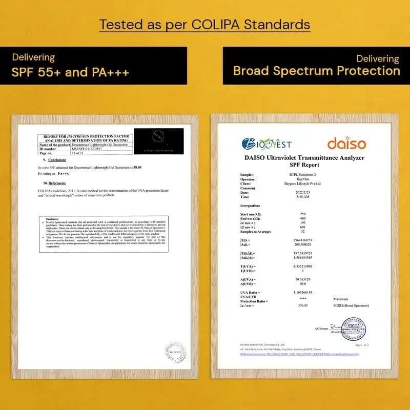 Product image of Deconstruct Face Gel Sunscreen SPF 55+ and PA+++ | Gel based sunscreen for oily, combination skin, normal skin | Broad spectrum sunscreen, No White Cast, Lightweight - 50g