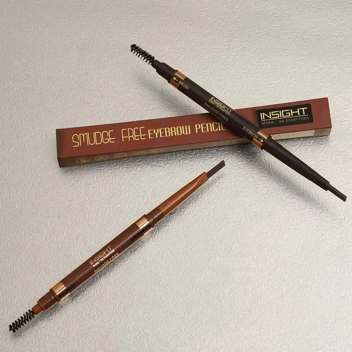 Product image of INSIGHT Smudge Free Eyebrow Pencil with Spoolie | Matte Finish | Long Lasting & Waterproof | For Indian Skin Tones | 30gm |