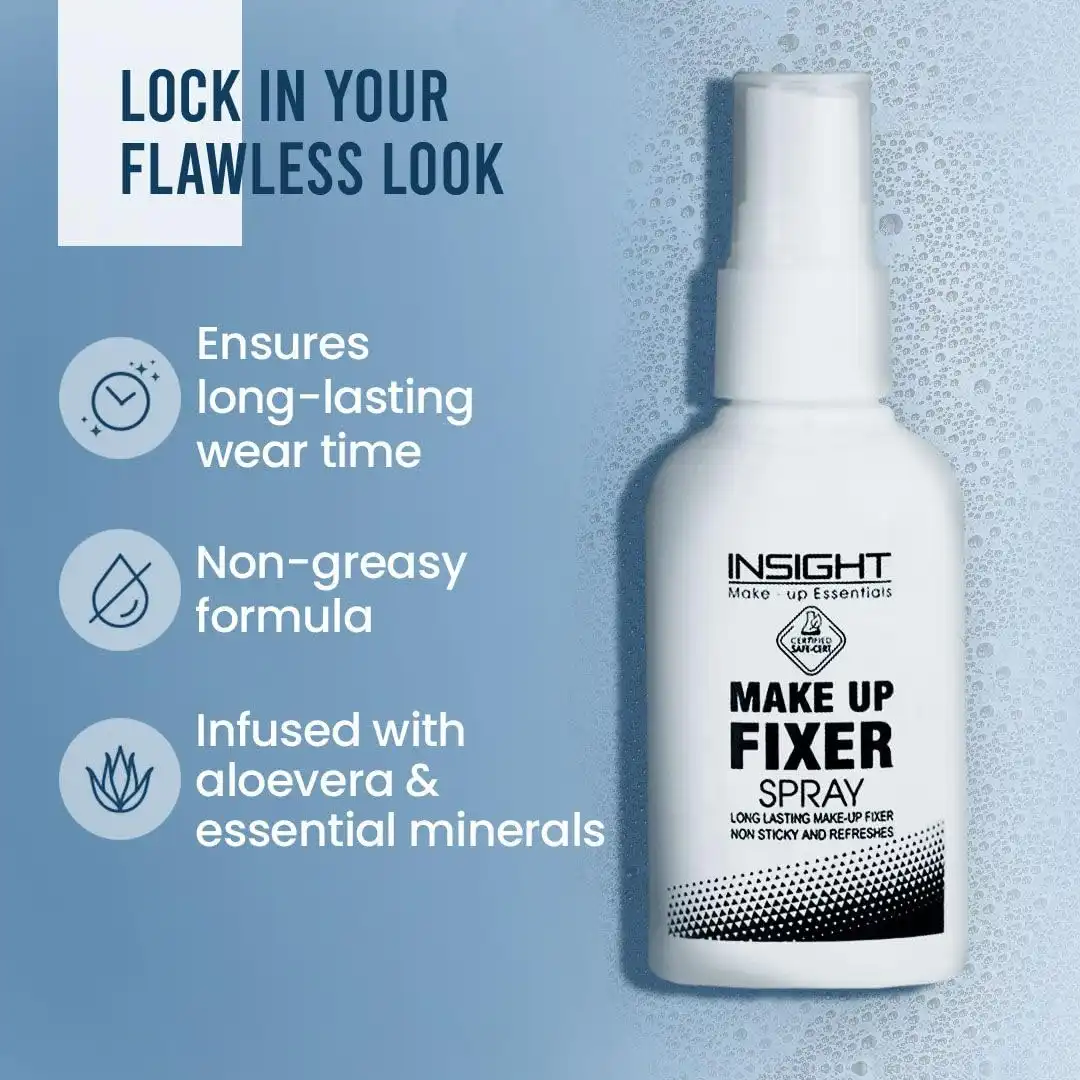 Product image of INSIGHT Makeup Fixer for Long Lasting Makeup, Infused with Aloe Vera for Instant Hydration, Gives Natural Glow & Soothes Skin, Non-Greasy Formula, Hydrating & Refreshing (75 ml)