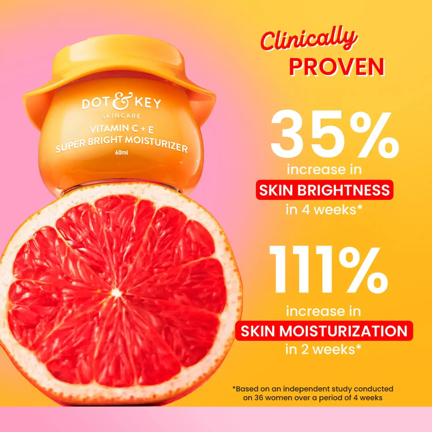 Product image of Dot & Key Vitamin C + E Moisturizer for Glowing Skin (60ml)