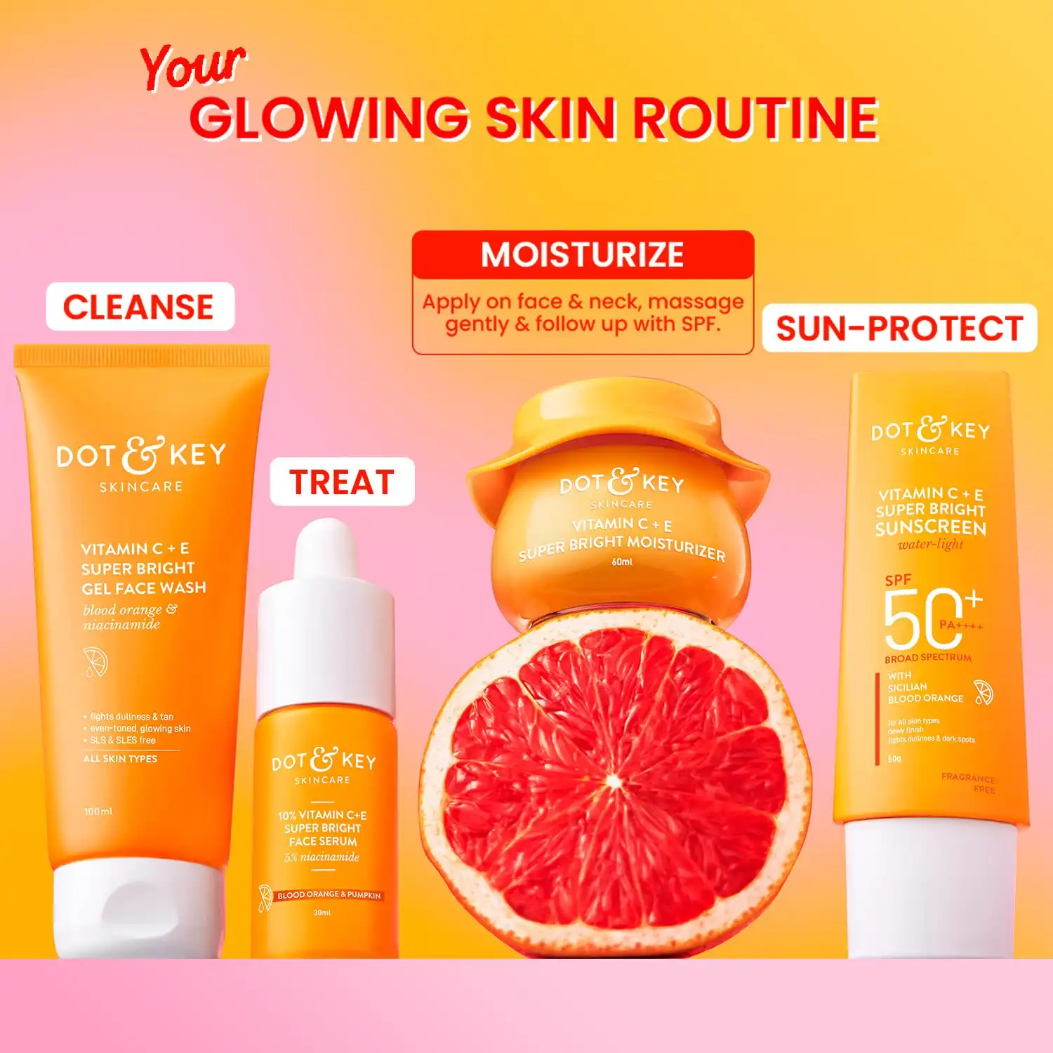 Product image of Dot & Key Vitamin C + E Moisturizer for Glowing Skin (60ml)