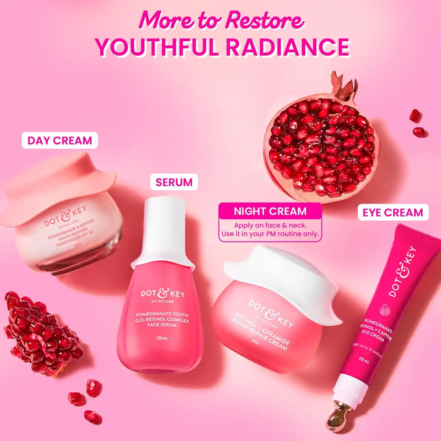 Product image of Dot & Key Night Reset Retinol + Ceramide Night Cream | Anti Aging Cream For Women & Men