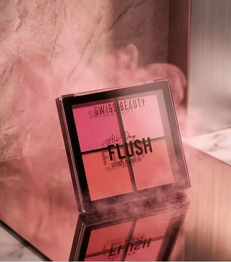 Product image of Swiss Beauty All-Day Flush Blush Palette Ultra Light Long Lasting With Vitamin E 11.2g