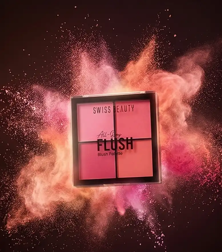 Product image of Swiss Beauty All-Day Flush Blush Palette Ultra Light Long Lasting With Vitamin E 11.2g