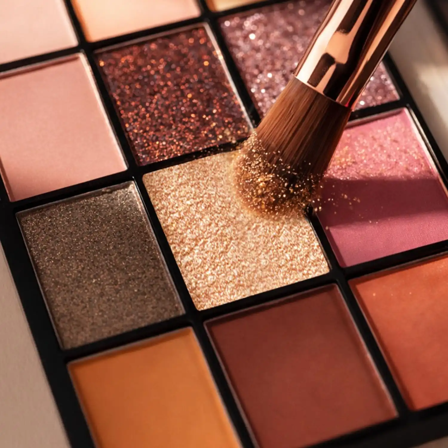 Product image of Swiss Beauty Limitless Eyeshadow Palette | Mattes, Shimmers & Metallics | Super-Blendable | Highly Pigmented | 15 Shades in One Palette | 30g