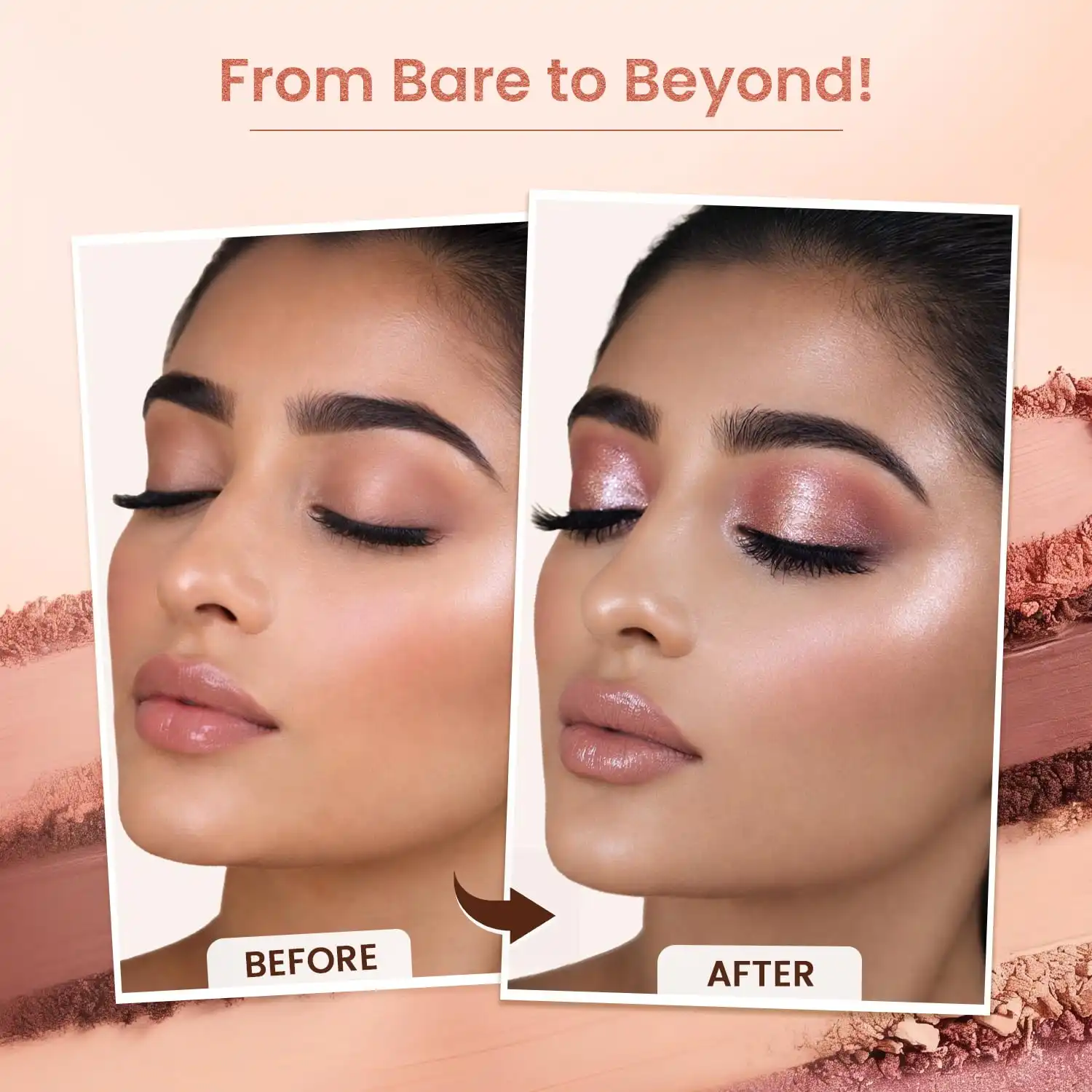 Product image of Swiss Beauty Limitless Eyeshadow Palette | Mattes, Shimmers & Metallics | Super-Blendable | Highly Pigmented | 15 Shades in One Palette | 30g
