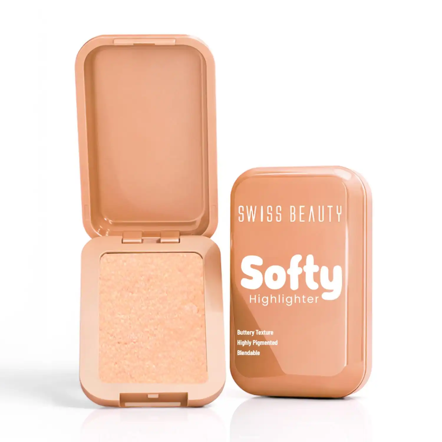 Product image of Swiss Beauty Softy Highlighter | Buttery Texture | Blendable | Highly Pigmented | Long-Lasting | Travel-Friendly | 7g