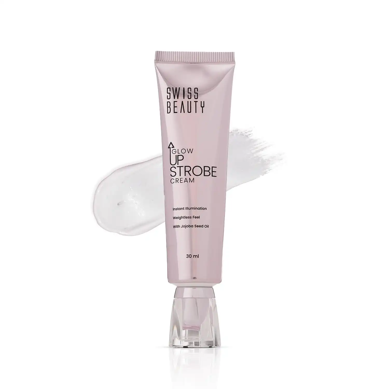 Product image of Swiss Beauty Glow Up Strobe Cream | Dewy Radiance | Hydrating | Versatile Use | With Jojoba Oil | For All Skin Types | 30ml,