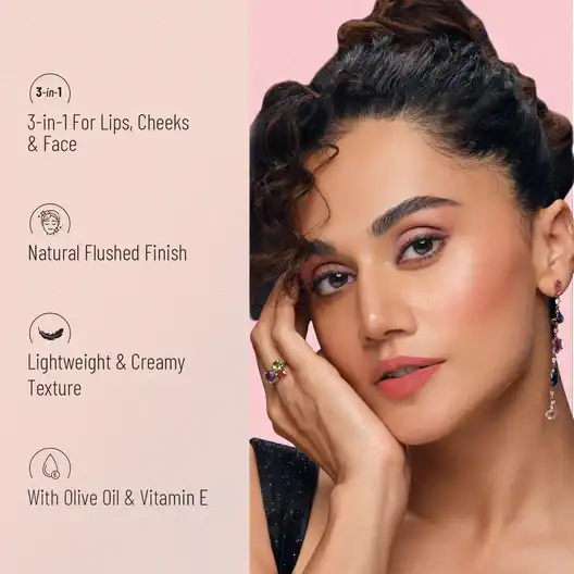 Product image of Swiss Beauty 3-in-1 Lip and Cheek Cream N' Tint