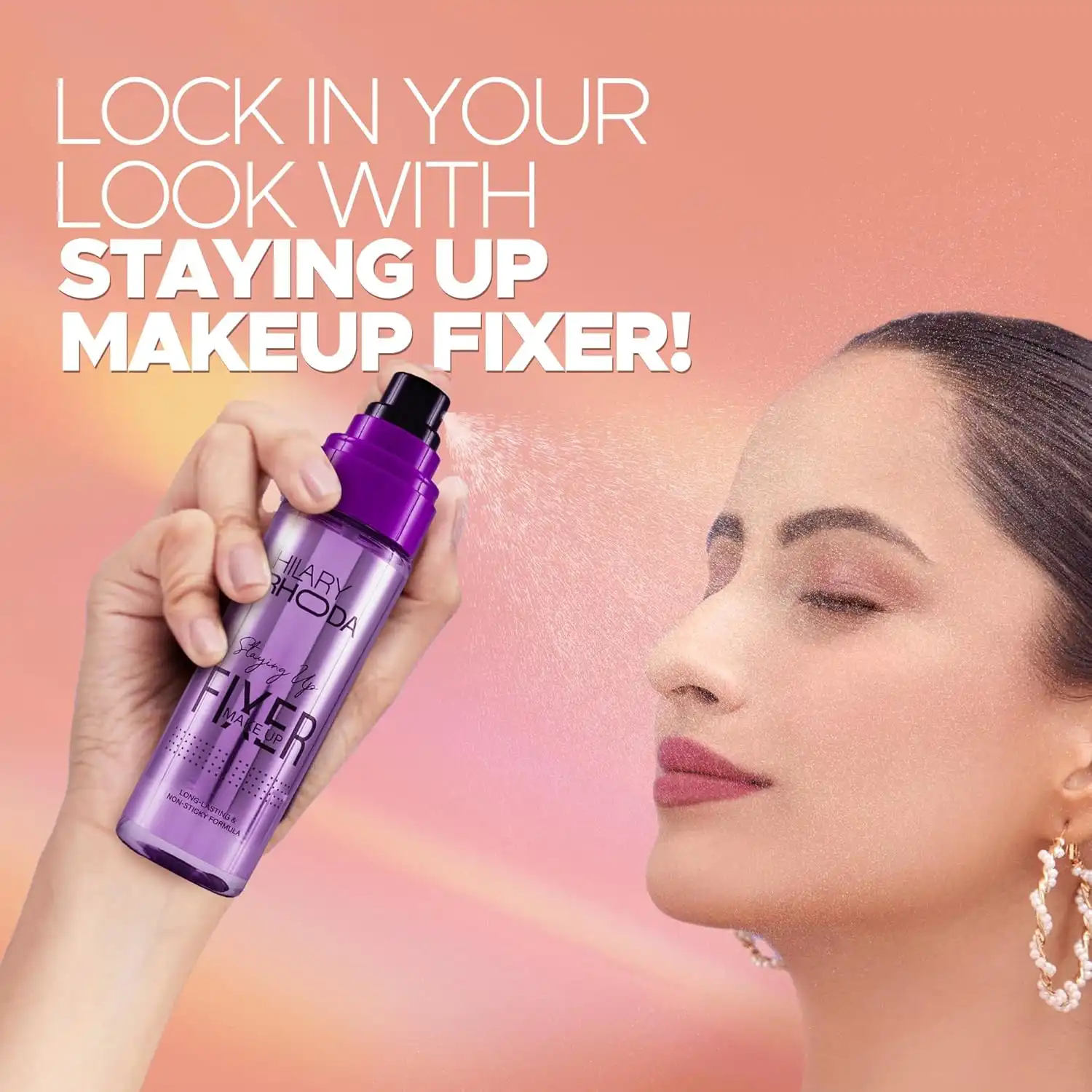 Product image of Hilary Rhoda Staying Up Makeup Fixer Spray | Long-Lasting Setting Spray with Niacinamide