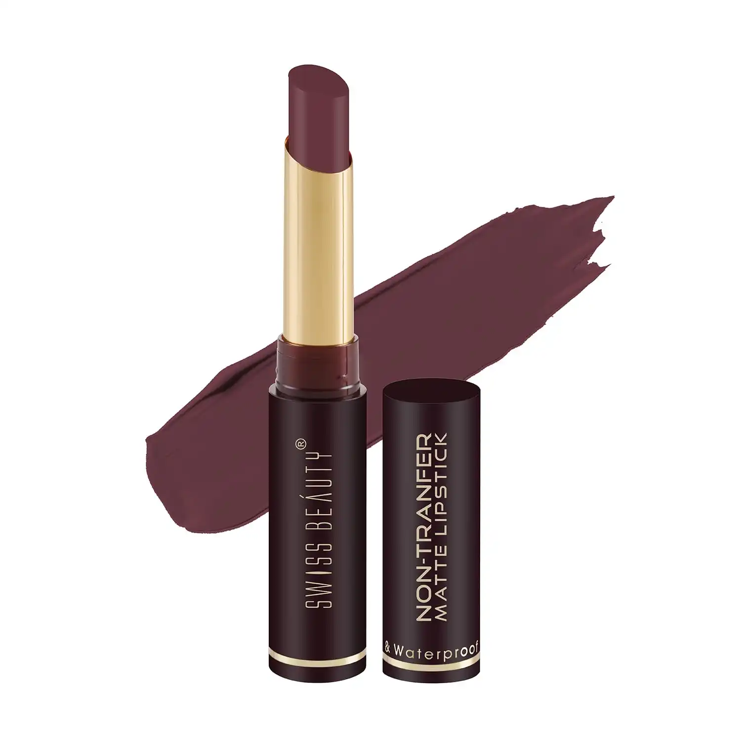 Product image of Swiss Beauty Non-Tranfer Matte Lipstick, Smooth & Waterproof, 2g
